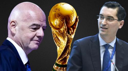 Răzvan Burleanu, reacţie dură după ce Infantino a propus „vânzarea” Cupei Mondiale: „Cel mai iubit sport din lume aparține celor care îl trăiesc” Ruptură între FRF şi preşedintele FIFA. Exclusiv