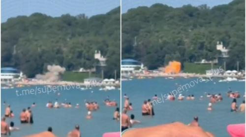 O dronă s a prăbușit pe o plajă plină cu turiști de la Marea Neagră, din regiunea Krasnodar. Sunt 7 morți și 40 de răniți