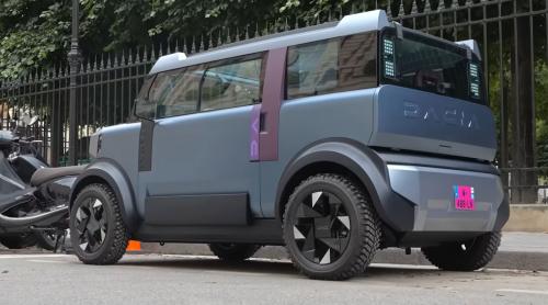 Primele imagini cu Dacia Hipster, mașina viitorului. Cum arată modelul electric care va putea fi condus de la vârsta de 16 ani