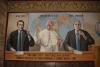 Papa, Bush şi Gorbaciov, pictaţi  în Biserica înfrăţirii din Petreşti 18398571