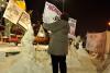 Sufletele tinerilor care protestează topesc zăpezile la Universitate 7273968