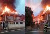 FOTO Incendiu violent, sâmbătă dimineața, în Alba. Trei case, cuprinse de flăcări 18782793
