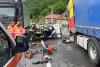 Accident grav în Cluj. Coliziune între două camioane, un microbuz, o camionetă și o mașină: o femeie a murit 18790583