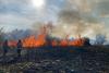 Incendiu de stuf şi vegetaţie uscată în zona localității Jurilovca. Intervenția pompierilor este una dificilă din cauza zonei greu accesibile 18803235