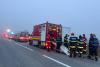 Accident pe un drum județean din Sibiu. Un microbuz cu 6 pasageri s-a răsturnat. Șoferul era băut 18806315