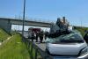 Accident teribil pe Autostrada A1 în județul Timiș. O autoutilitară a intrat într-un TIR. O persoană a ajuns la spital 18840720