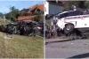 Accident grav în Vâlcea. Un autocar care transporta elevi și profesori s-a ciocnit cu o mașină. Șoferul autoturismului a murit 18903538