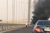 Un autocar plin cu ucraineni a luat foc pe podul Brăila-Tulcea 18907880