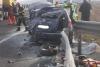 Accident în lanț pe autostrada A1: Două autoturisme distruse după impactul cu un TIR 18925231