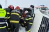 Microbuz cu 16 persoane răsturnat pe DN5 în Giurgiu: o femeie transportată la spital. A fost activat Planul Roșu de Intervenție 18995705