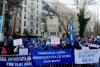 Sindicalişti din educaţie şi studenţi protestează în faţa Palatului Cotroceni 18996419